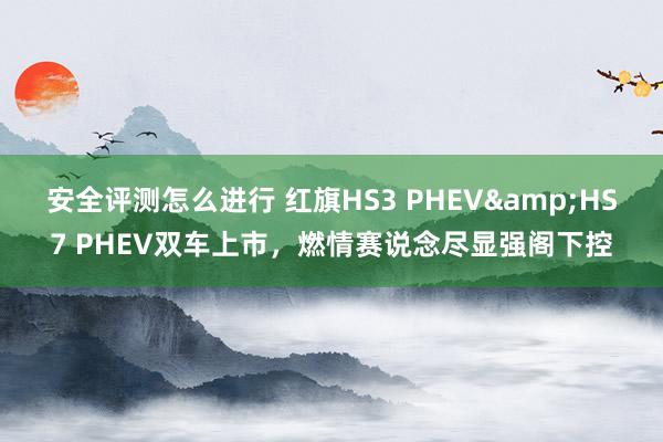 安全评测怎么进行 红旗HS3 PHEV&HS7 PHEV双车上市，燃情赛说念尽显强阁下控