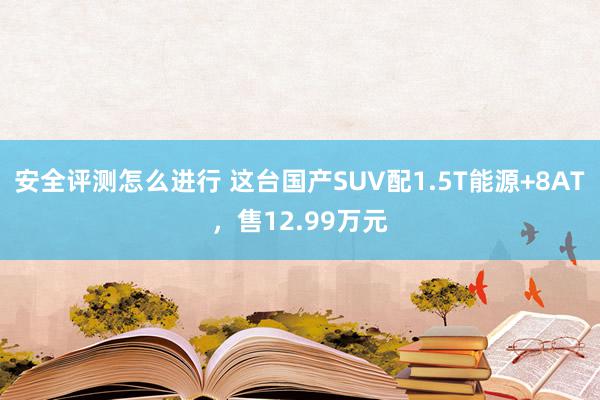 安全评测怎么进行 这台国产SUV配1.5T能源+8AT，售12.99万元