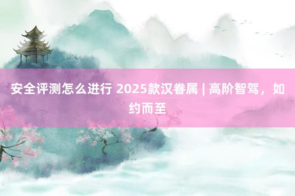 安全评测怎么进行 2025款汉眷属 | 高阶智驾，如约而至