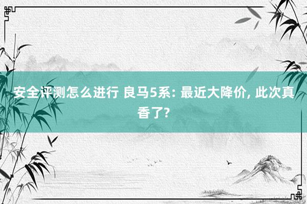 安全评测怎么进行 良马5系: 最近大降价, 此次真香了?